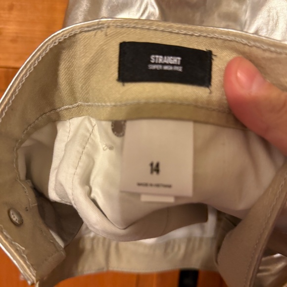 Silver pleather jeans - Picture 2 of 5